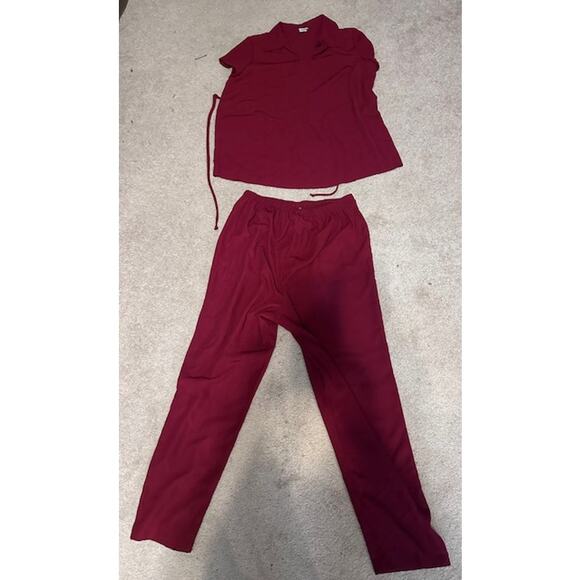 Take Nine Maternity Burgundy 2-Piece Outfit Size Large - Picture 2 of 3
